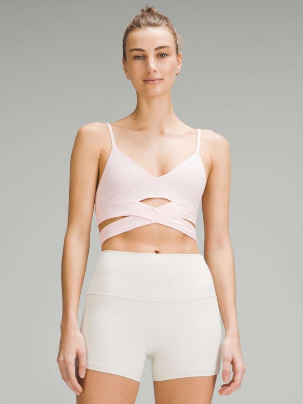 Lululemon Still Now Bra *Light Support, A/B Cup Strawberry Milkshake 4